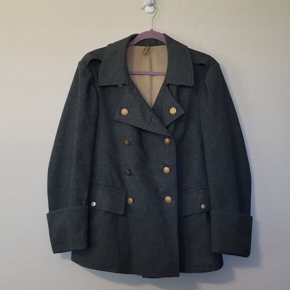 WW1 Swiss Army Medic Pea Coat Military Jacket Switzerland Size Not List - Picture 7 of 16